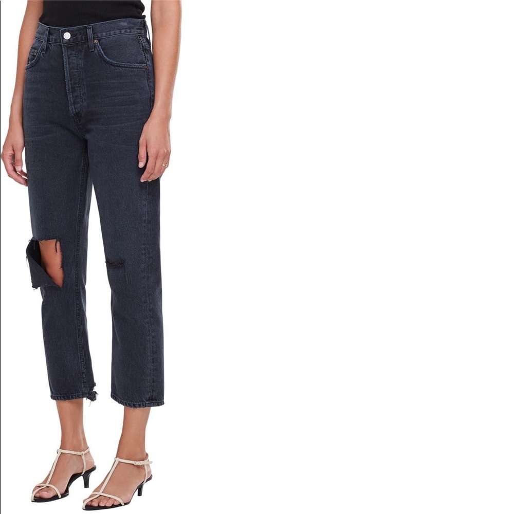 AGOLDE Riley Ripped Crop Jeans - Picture 10 of 10